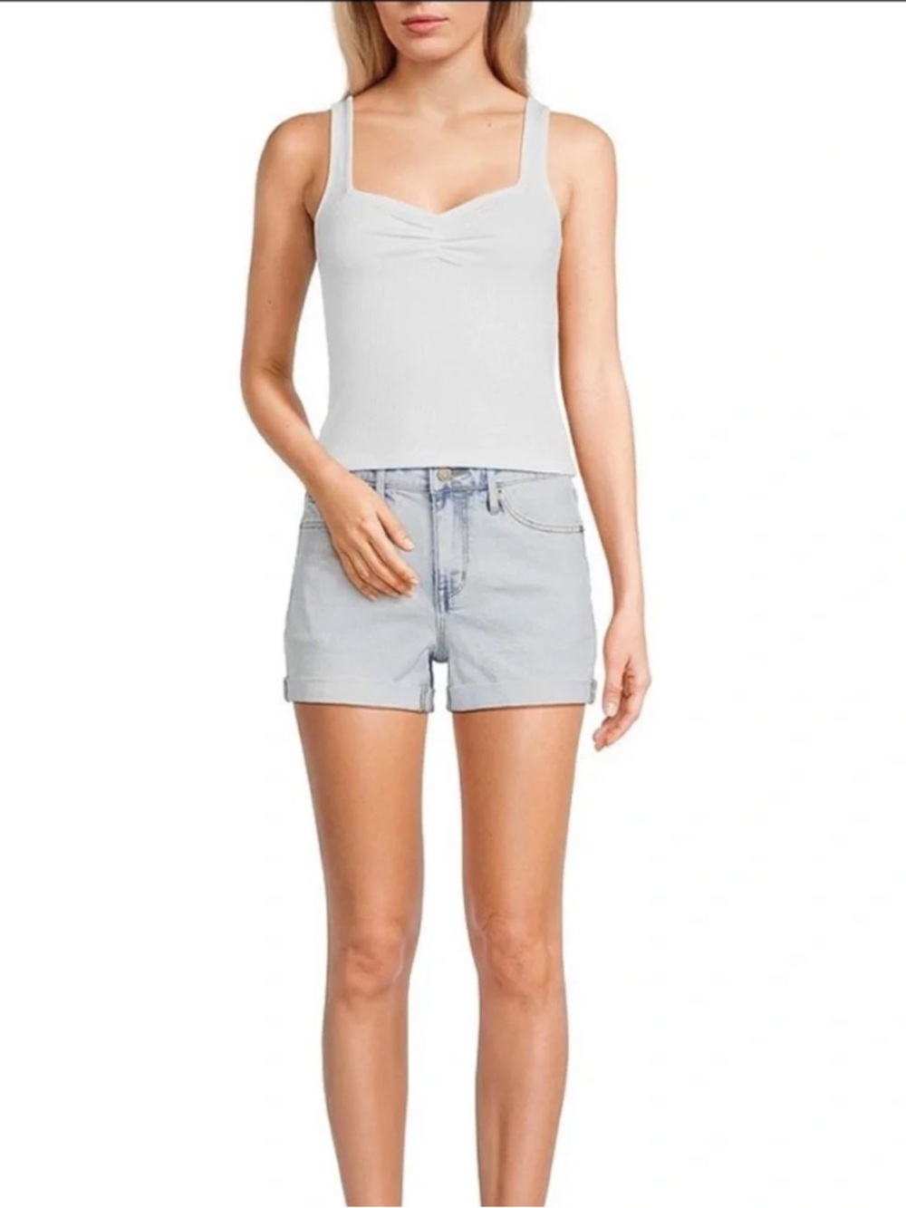 Copper Key Light Blue Denim Women's Shorts